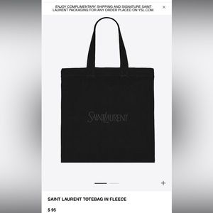 SAINT LAURENT TOTEBAG IN FLEECE - BRAND NEW